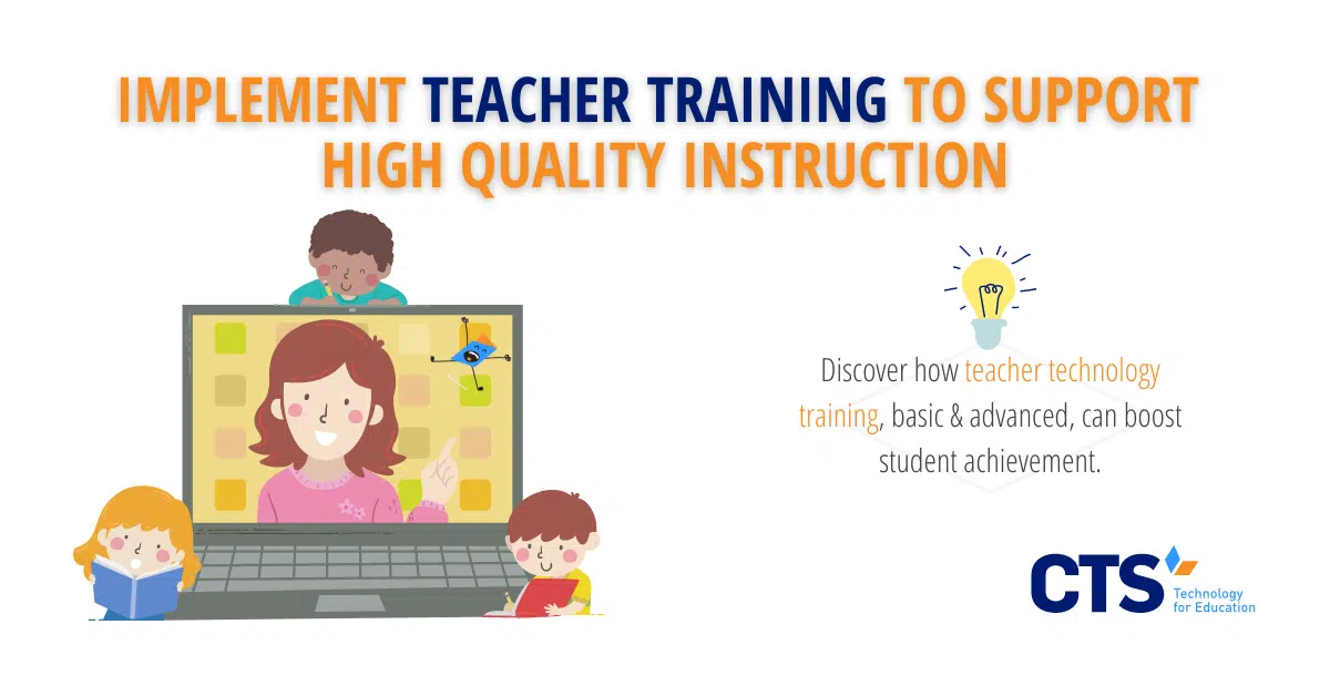 Teacher technology training can support schools' unique missions and enhance instructional programming.